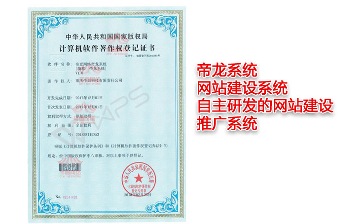 帝龍系統(tǒng)網(wǎng)站建設(shè)項目